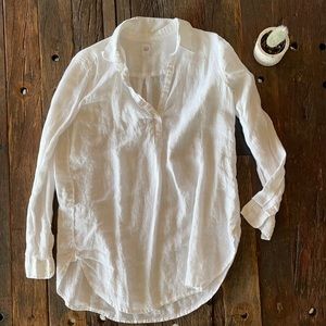 Gap - white linen top